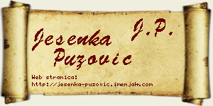 Jesenka Puzović vizit kartica